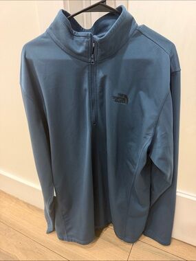 The North Face Men's Slate Blue Half-Zip Shirt Jacket